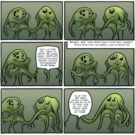 Comic about Cthulhu | Stable Diffusion | OpenArt