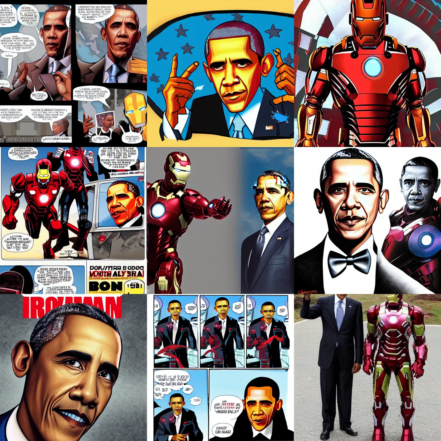 Prompt: obama as ironman