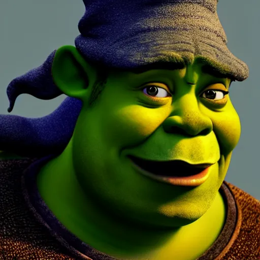Prompt: shrek as gandalf, highly detailed, extremely high quality, hd, 4 k, 8 k, canon 3 0 0 mm, professional photographer, 4 0 mp, lifelike, top - rated, award winning, realistic, detailed lighting, detailed shadows, sharp, no blur, edited, corrected, trending