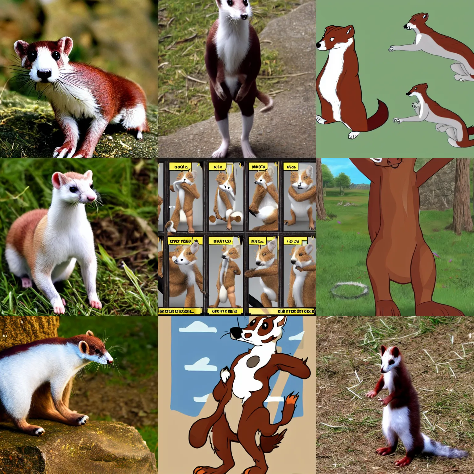 Prompt: < fursona > male ] furry - fandom fursona > stoat