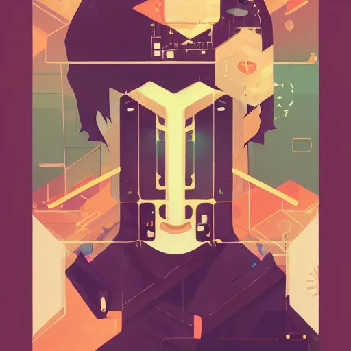 Image similar to a ultradetailed hacker profile picture by sachin teng x makoto shinkai, stylish