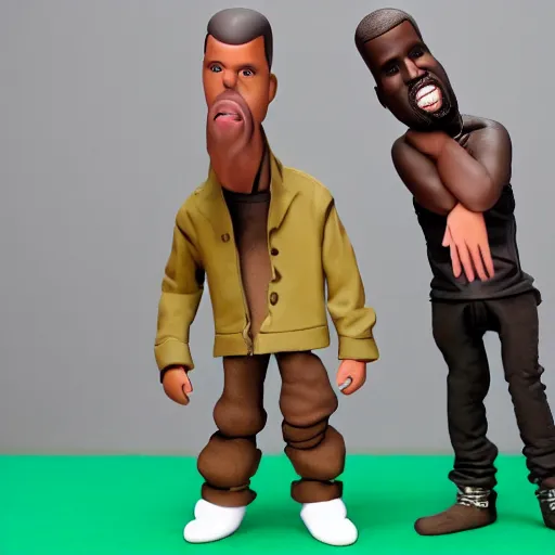 Image similar to kanye west claymation