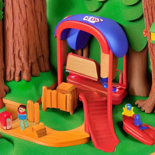 Image similar to fisher price redwood forest, california scene from tv show hyper detailed 5 5 mm 8 5 mm