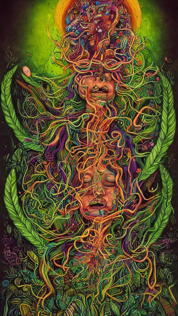 Image similar to the ayahuasca spirit, by rik oostenbroek