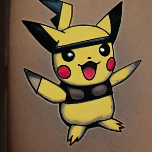Prompt: Pikachu in a steampunk style