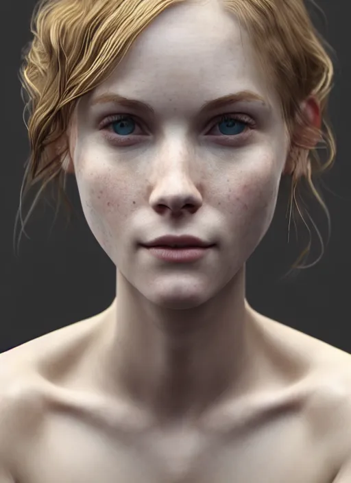 Prompt: Erin Moriarty, au naturel nudeu, hyper detailed, digital art, trending in artstation, cinematic lighting, studio quality, smooth render, unreal engine 5 rendered, octane rendered, art style by klimt and nixeu and ian sprigger and wlop and krenz cushart