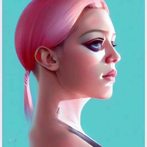 Image similar to half - voidcore symmetrical woman with cute - fine - face, pretty face, white and pink hair, realistic shaded perfect face, extremely fine details, by realistic shaded lighting, dynamic background, poster by ilya kuvshinov katsuhiro otomo, magali villeneuve, artgerm, jeremy lipkin and michael garmash and rob rey, pascal blanche, kan liu