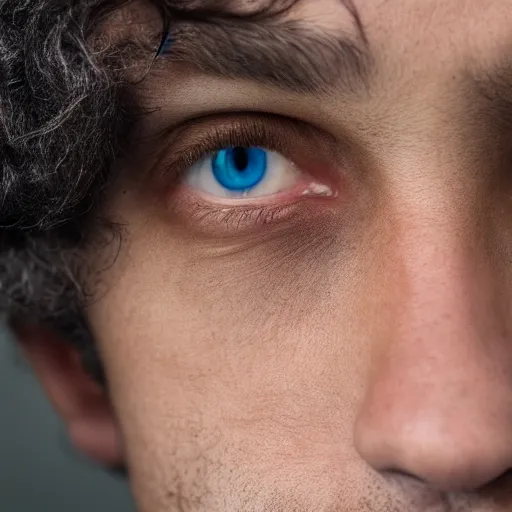 prompthunt: man with blue eyes and light brown skin, 1 0 0 mm photography,  hyperrealistic