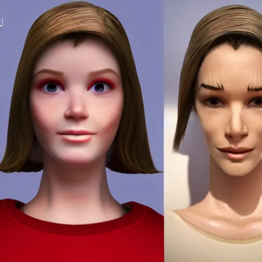 Image similar to uncanny valley