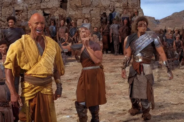 Prompt: shaka when the walls fell, darmok and jalad at tanagra