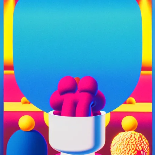 Image similar to cereal by shusei nagaoka, kaws, david rudnick, airbrush on canvas, pastell colours, cell shaded, 8 k