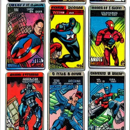 Image similar to ultra rare 1 9 9 0 s marvel trading cards