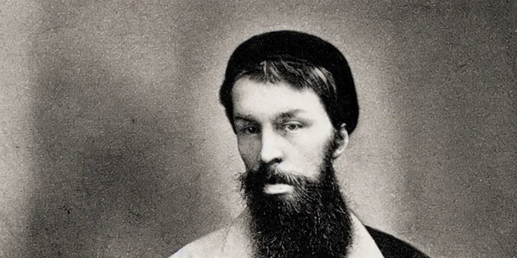 Image similar to lev nikolayevich myshkin, twenty - six years old, dostoevsky novel hero