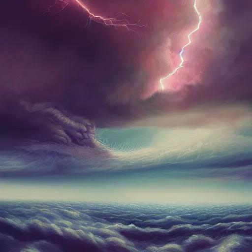 Image similar to i am the storm that is aproaching!, acrilic paint, digital, artstation, detailed intricate ink illustration, heavenly atmosphere, digital art, overdetailed art, concept art, complementing colors, trending on artstation, cgstudio, the most beautiful image ever created, dramatic, subtle, details, award winning artwork, beautiful scenery