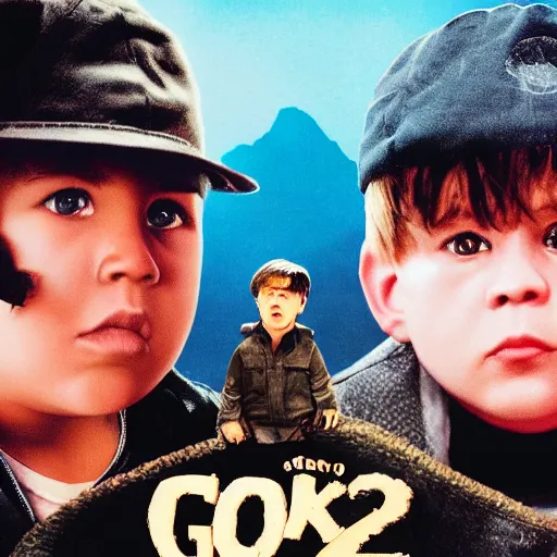 Movie poster for the film Goonies 2 starring Kanye | Stable Diffusion ...