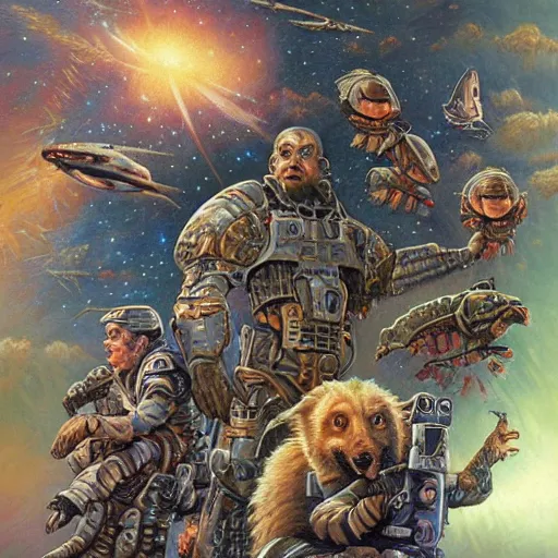 Image similar to artwork by Stephen Youll