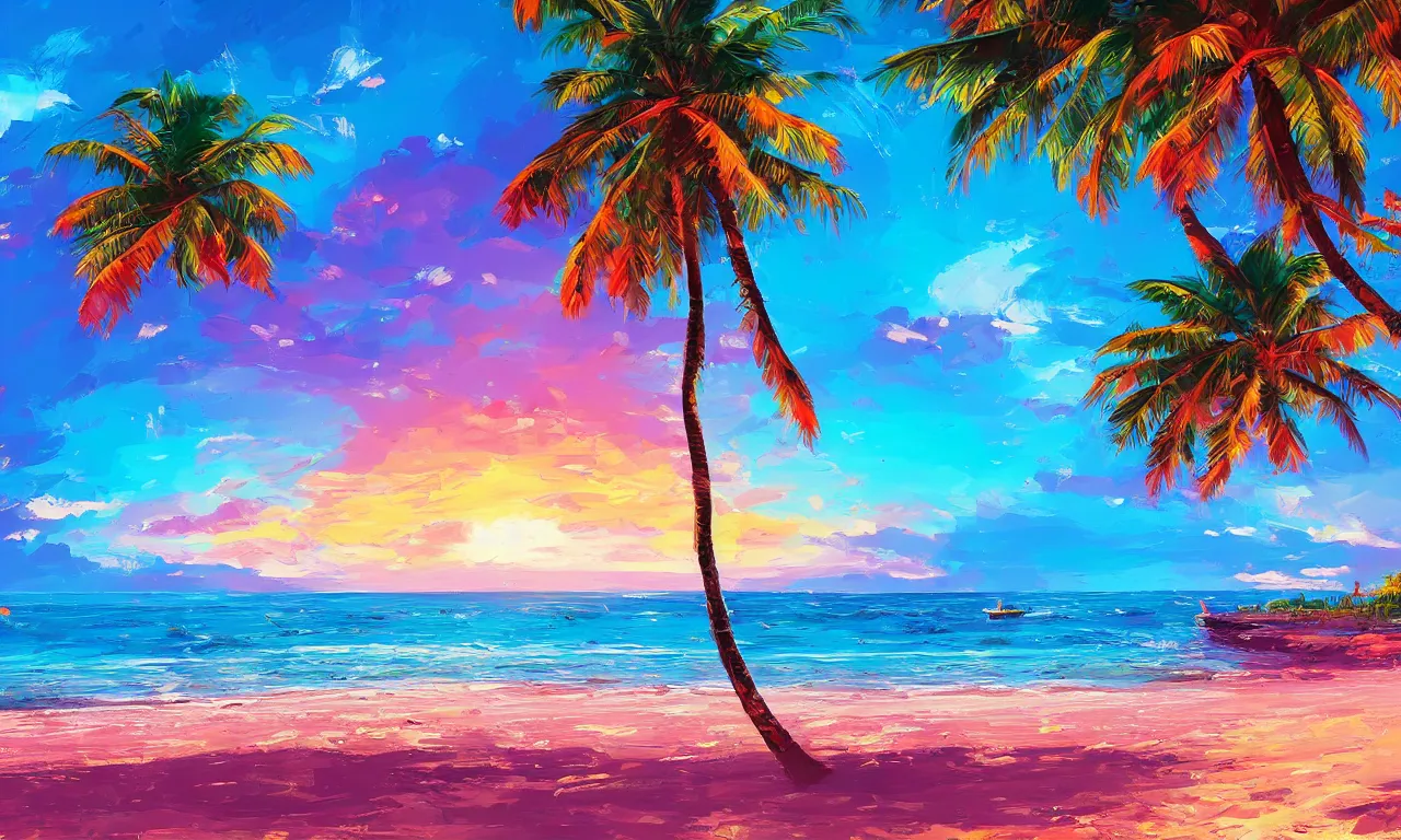 Image similar to paradise beach by alena aenami artworks in 4 k