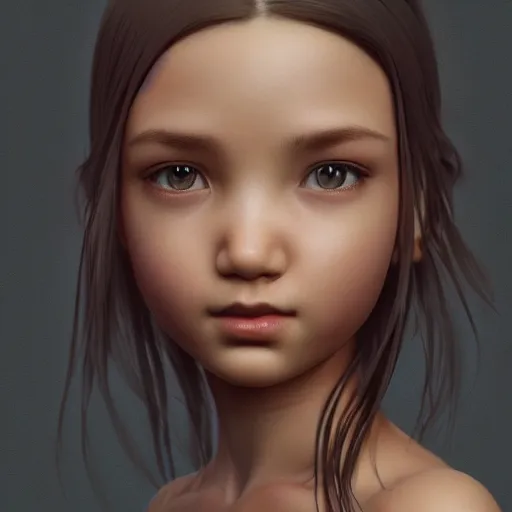 Prompt: Clothed. realistic style at CGSociety by WLOP, Ilya kuvshinov, Krenz Cushart, Greg Rutkowski, trending on artstation. Zbrush sculpt colored, Octane render in Maya, Houdini VFX. Realistic fantasy cute indigenous young girl, expressing joy, deep fire eyes, silky hair, wearing a white t-shirt with jeans, fire on her hair, Cinematic dramatic atmosphere of a mystic forest, sharp focus, soft volumetric studio lighting.