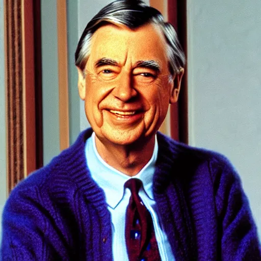 mr. rogers with two heads and six arms. | Stable Diffusion