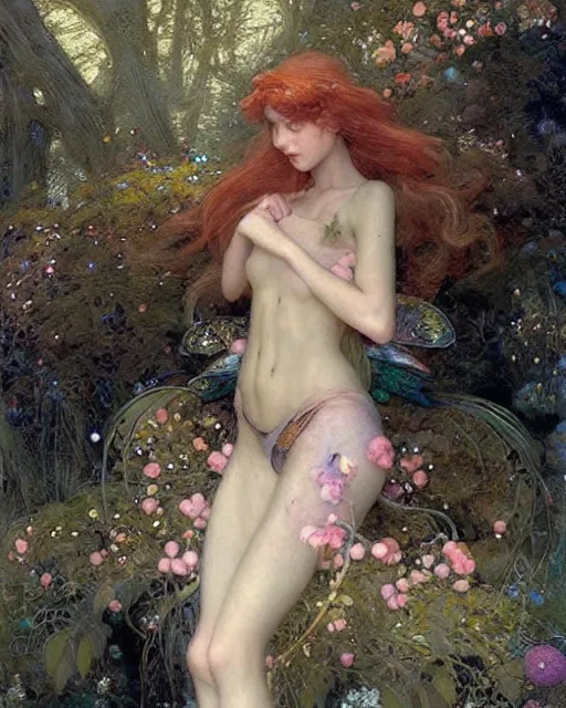 Image similar to a beautiful fairy, by Edgar Maxence and Ross Tran and Michael Whelan and disney