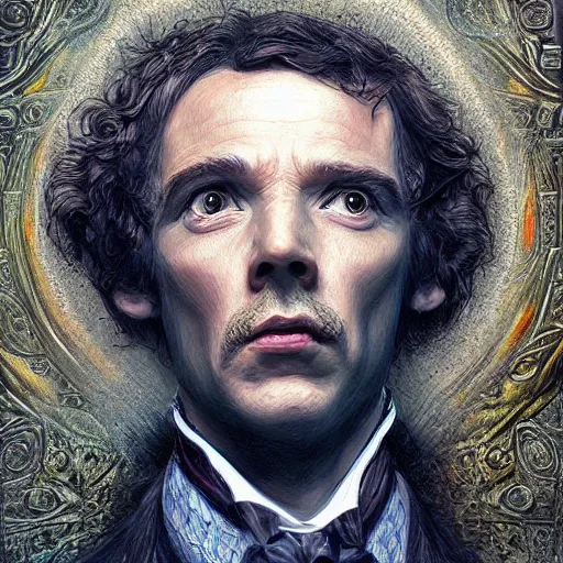 Prompt: fantasy art hyper realistic ai created interesting bizarre sherlock holmes subconscious fantastic art award winning best ultra detailed magnificent