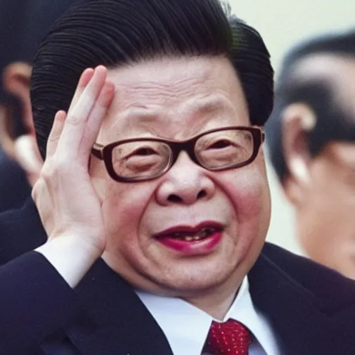 Image similar to china leader jiang zemin freak out