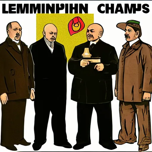 Prompt: lenin wins championship