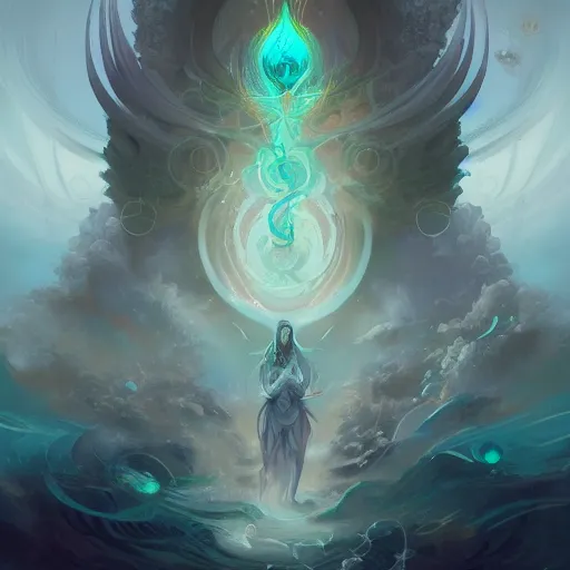 Image similar to a gorgeous emanation from angelarium, symmetry composition, by pete mohrbacher and artgerm and wlop, digital art, highly detailed, intricate, fantasy, mystical, ethereal, Trending on Artstation HQ, deviantart, unreal engine, 4K UHD image