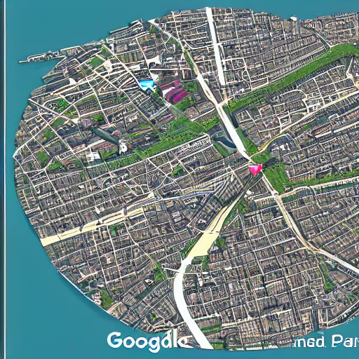 Prompt: google maps paris map