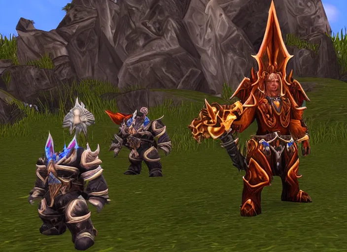 Prompt: donald trump as felspawn in world of warcraft