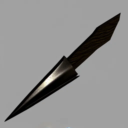 Prompt: a glaive, 3D render