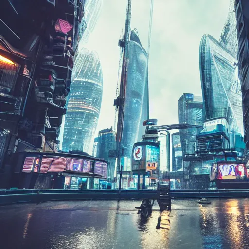 Image similar to cyberpunk london