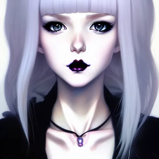 Prompt: a beautiful slim blonde goth girl, art by ilya kuvshinov and lois van baarle and ross tran and range murata and artgerm and andy warhol, norman rockwell, digital art, highly detailed, intricate, sharp focus, mystical trending on artstation hq, deviantart, pinterest, unreal engine 5, 4 k uhd image