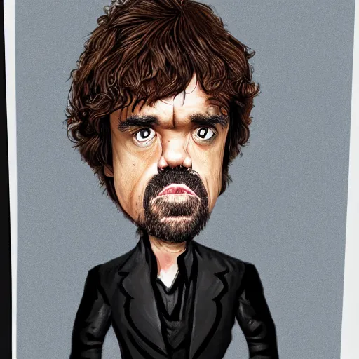 Prompt: peter dinklage caricature