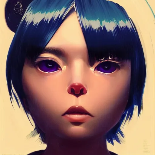 Image similar to A space realistic cat with big and cute eyes, fine-face, realistic shaded perfect face, fine details. realistic shaded lighting poster by Ilya Kuvshinov katsuhiro otomo ghost-in-the-shell, magali villeneuve, artgerm, Jeremy Lipkin and Michael Garmash, Rob Rey and Kentarõ Miura style, trending on art station