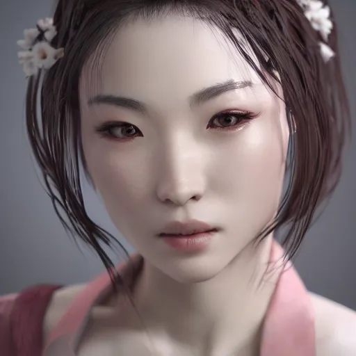 Prompt: beautiful oriental woman, ultra realistic, concept art, intricate details, highly detailed, photorealistic, octane render, 8 k