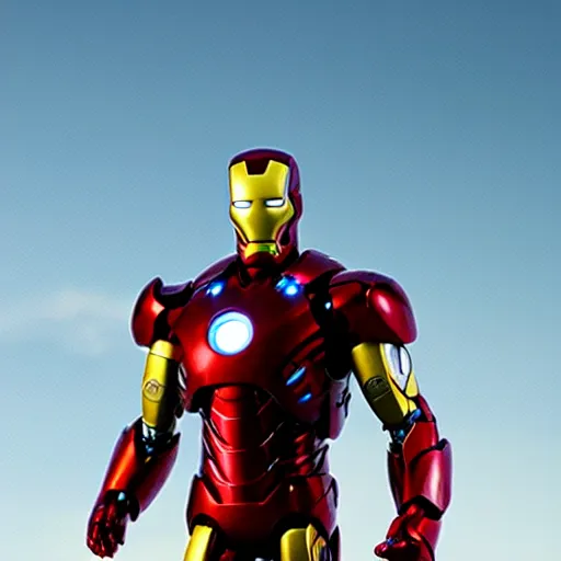 Image similar to iron man action figure, 4k realistic photo