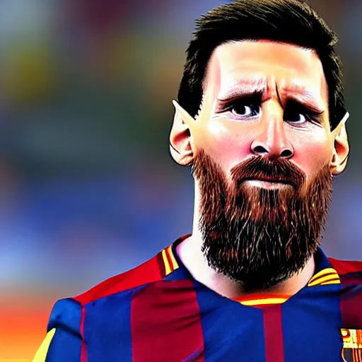 Image similar to messi - gordon freeman hybrid