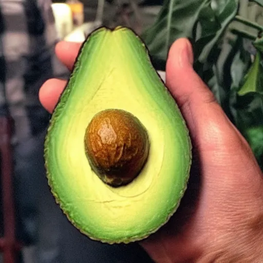 Image similar to avocado with the head of nathan fillion