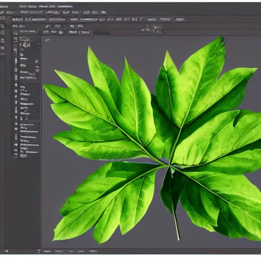 Image similar to photoshop brush set of leaves