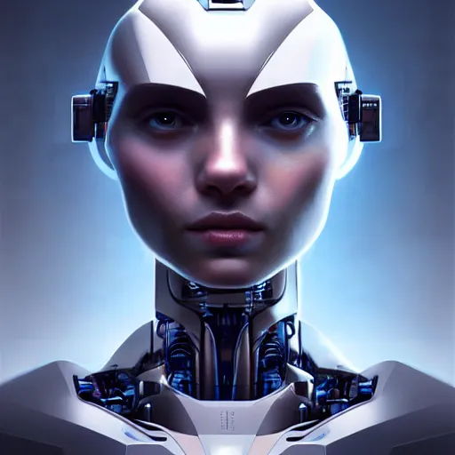 Prompt: portrait of a futuristic robot,digital art,ultra realistic,ultra detailed,art by greg rutkowski,professional lighting,professional art,hyperdetailed,detailed face