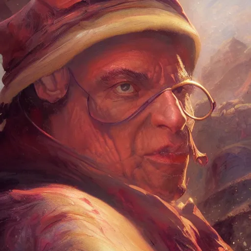 Image similar to mad mage turns himself into a giant slug, close up, painting by gaston bussiere, craig mullins, j. c. leyendecker, 4 k, 8 k, trending on artstation, artstationhd, artstationhq, highest detail