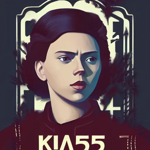 Image similar to face icon stylized minimalist young soviet russian bolshevik leader nadezhda konstantinovna krupskaya played by scarlett johansson, loftis, cory behance hd by jesper ejsing, by rhads, makoto shinkai and lois van baarle, ilya kuvshinov, rossdraws global illumination