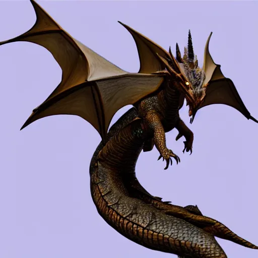 Image similar to “fire breathing dragon made from clay, detailed, unreal engine”