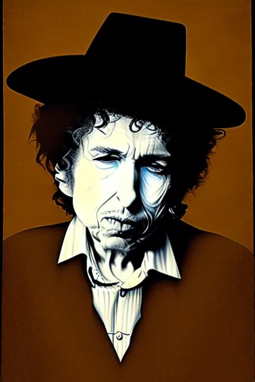 Prompt: Bob Dylan by Rembrandt