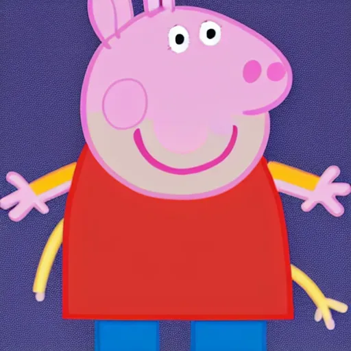 Image similar to photorealistic peppa pig