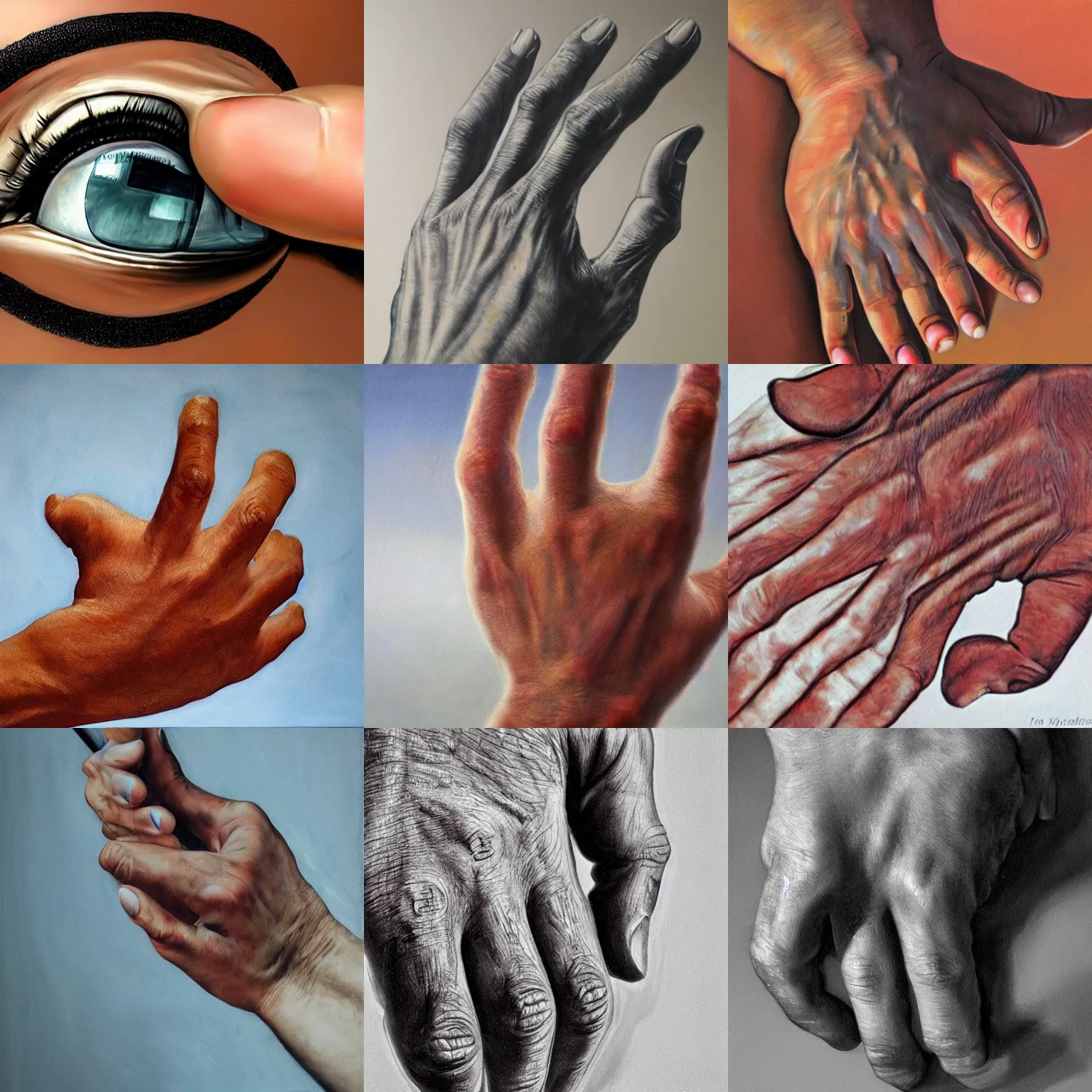 Prompt: the right hand, high detail, hyperrealistic,