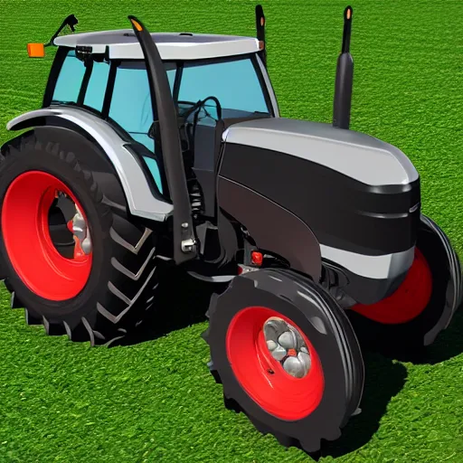 Image similar to tractor with armor and weapons, realistic, detailed