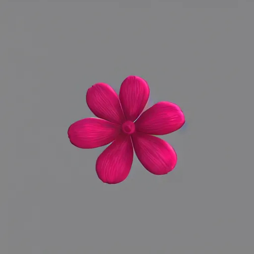 Prompt: flower on stem 3d asset