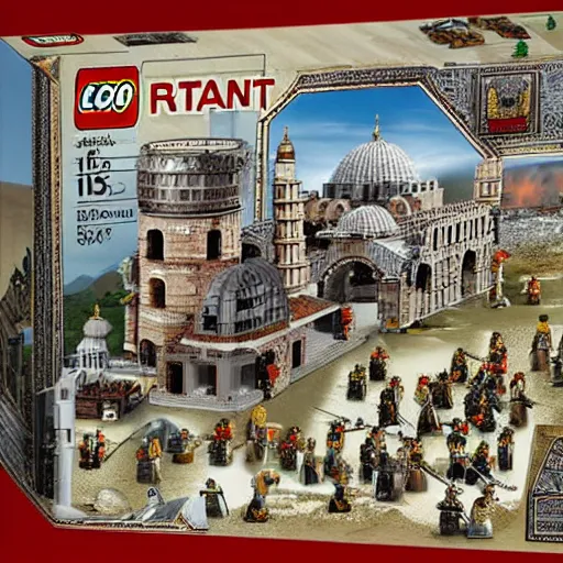 Image similar to 1 4 5 3 fall of constantinople lego set, fall of the byzantine empire, siege of constantinople by the ottoman empire